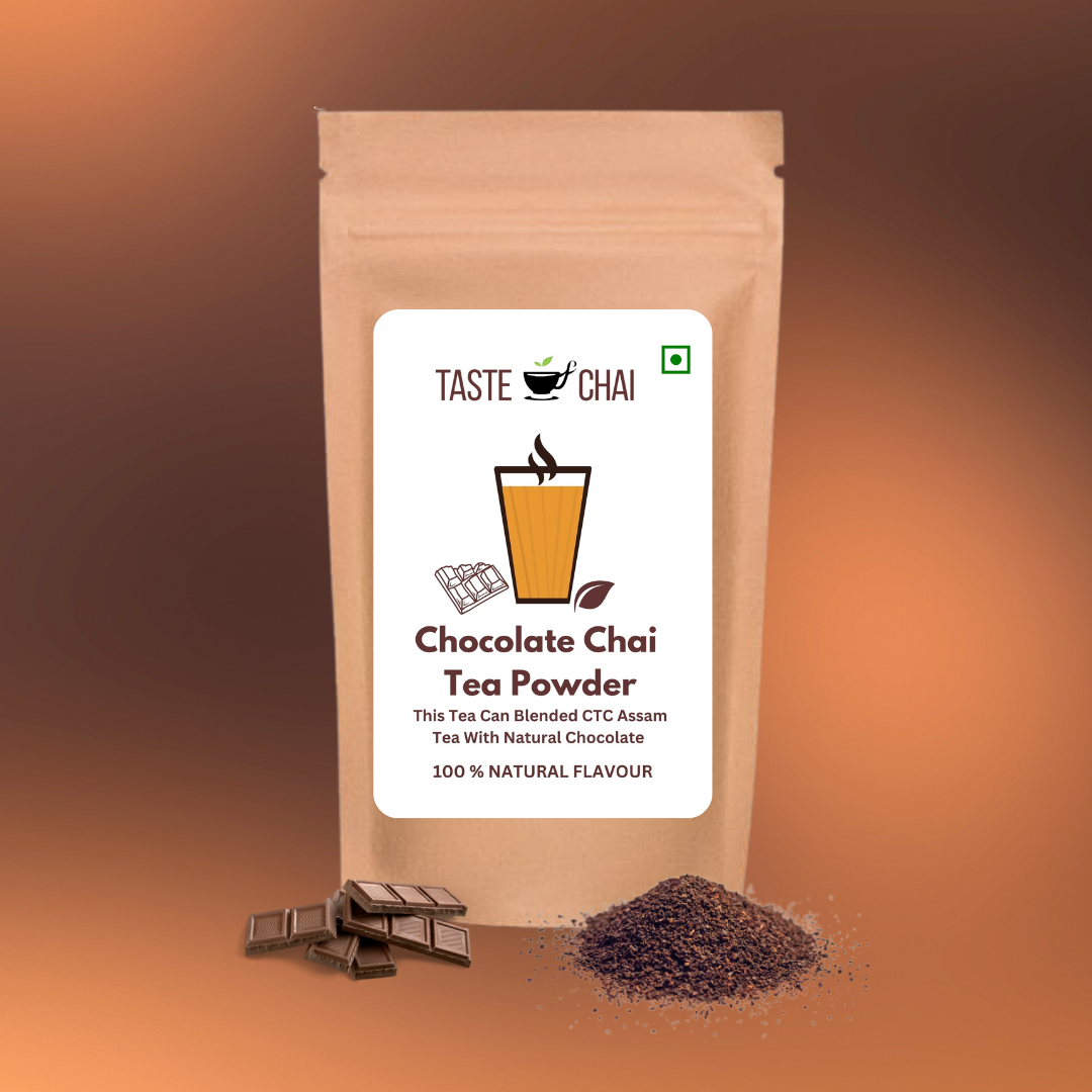 Chocolate Tea - 100% Natural Chocolate Flavoured Assam Black Tea with Premium Chocolate