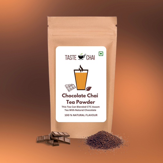 Chocolate Tea - 100% Natural Chocolate Flavoured Assam Black Tea with Premium Chocolate