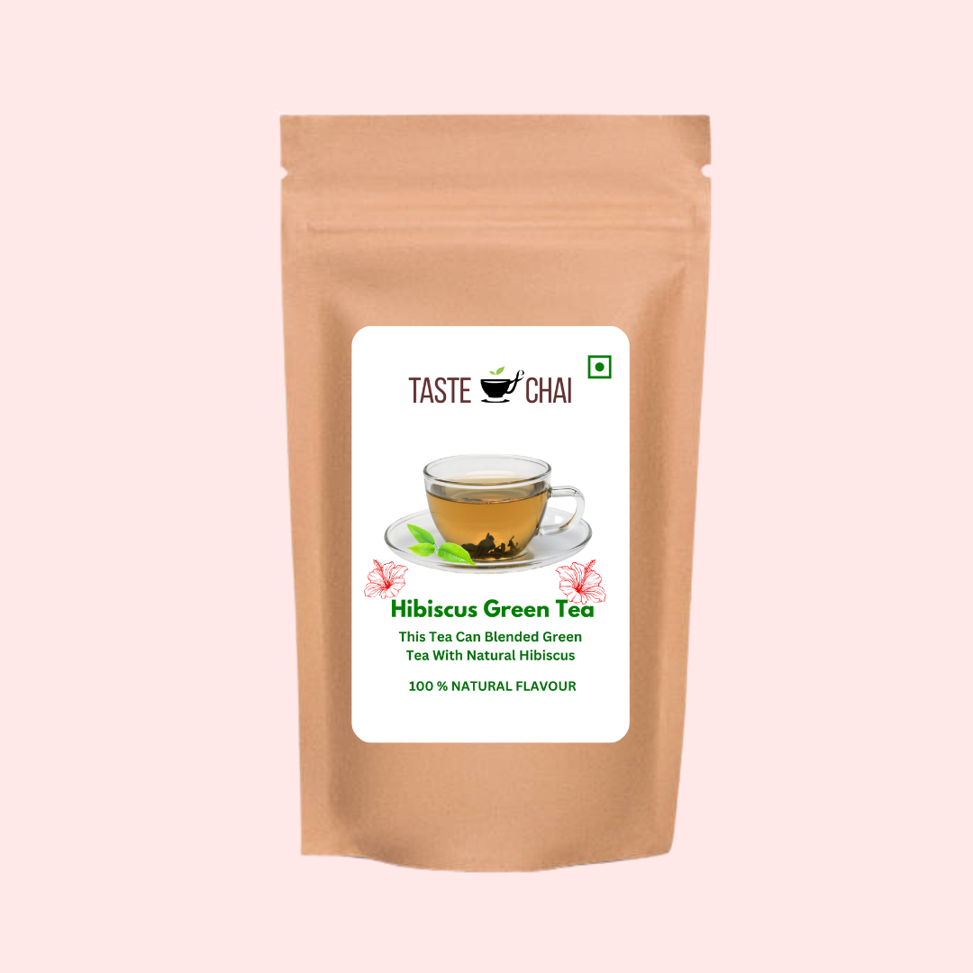 Hibiscus Green Tea | Natural Hibiscus Flavor Green Tea 30 Tea Bags | Taste of chai