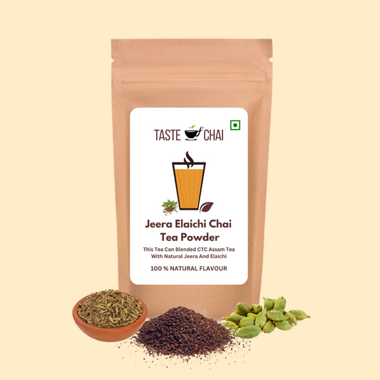 Jeera Elaichi Tea | Natural Jeera Elaichi Flavoured Chai Tea Powder | Taste of chai