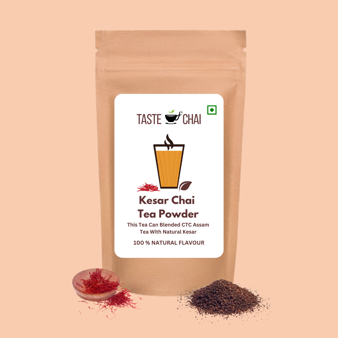 Kesar Flavoured CTC Chai Tea Powder-Flavour Tea-Taste of chai