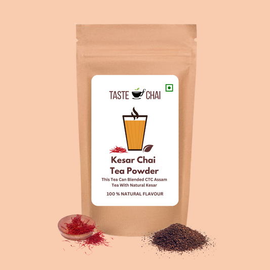 Kesar Flavoured CTC Chai Tea Powder-Flavour Tea-Taste of chai
