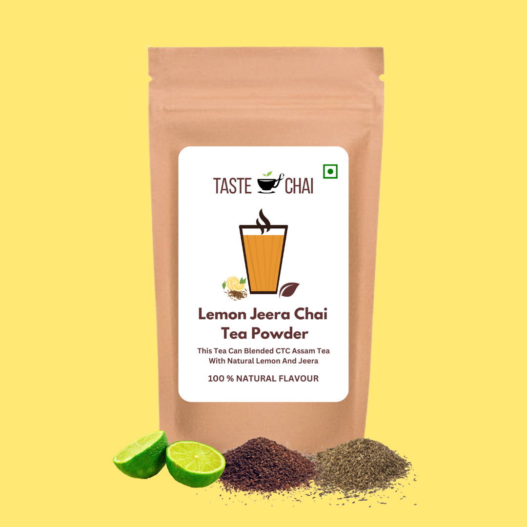 Lemon Jeera | Natural Lemon Jeera Flavoured Chai Tea Powder | Taste of chai