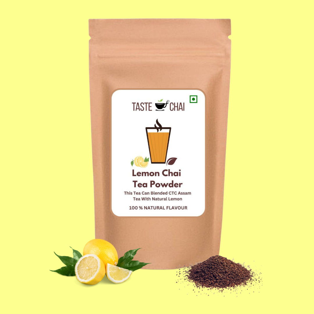 Lemon Flavoured CTC Chai Tea Powder-Flavoured Tea-Taste of chai