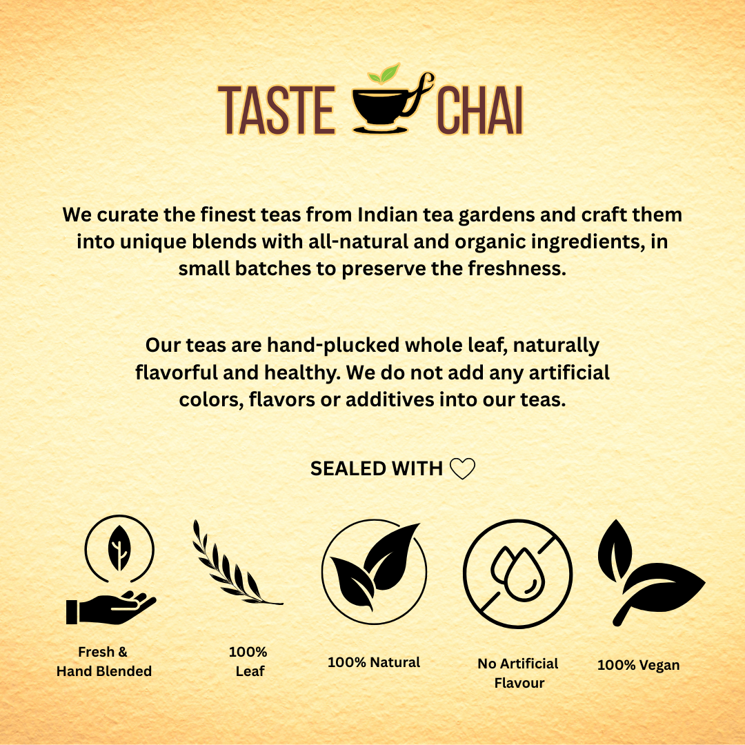 Chocolate Tea - 100% Natural Chocolate Flavoured Assam Black Tea with Premium Chocolate