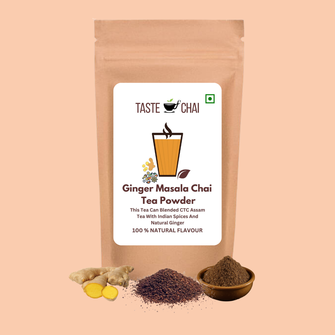 Ginger Masala Tea | Natural Ginger Masala Flavoured Chai Tea Powder | Taste of chai