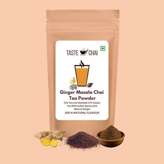 Ginger Masala Tea | Natural Ginger Masala Flavoured Chai Tea Powder | Taste of chai