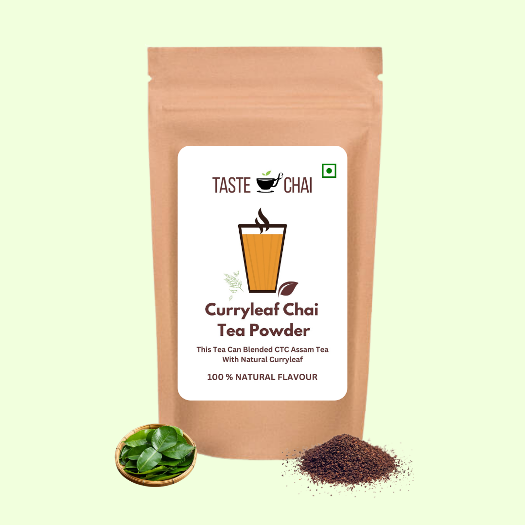 Curryleaf Tea | Natural Curryleaf Flavoured Chai Tea Powder Flavour Tea | Taste of chai