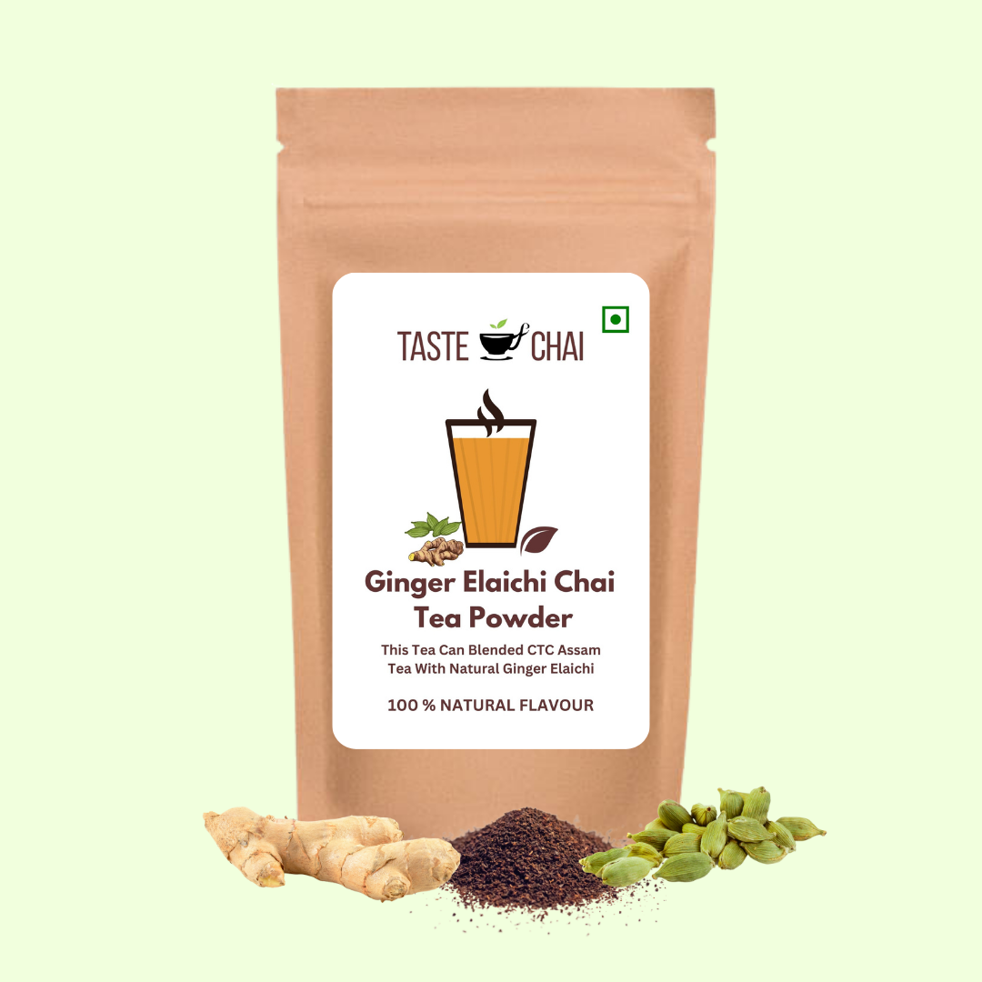 Ginger Elaichi Tea | Natural Ginger Elaichi Chai Tea Powder | Taste of chai