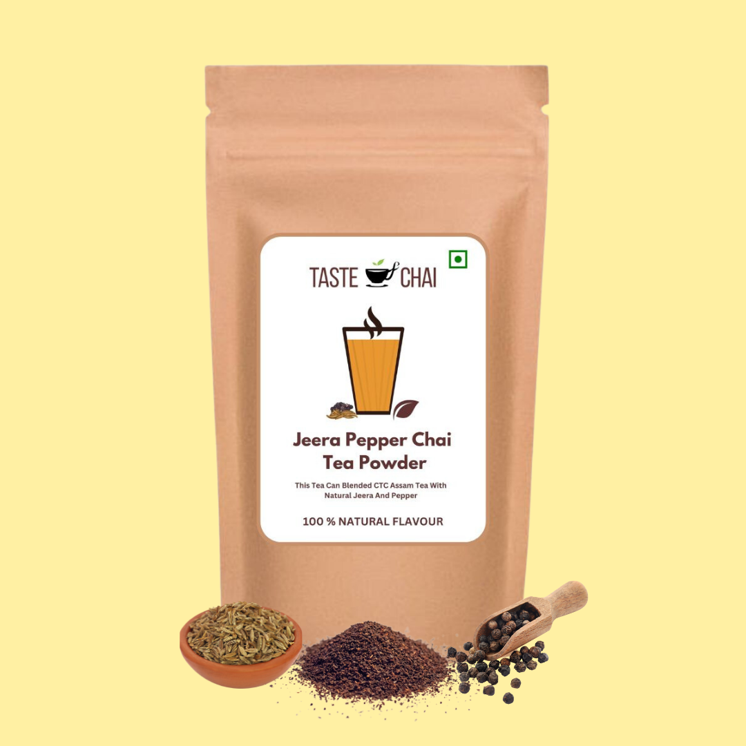 Jeera Pepper Tea | Natural Jeera Pepper Flavoured  Chai Tea Powder | Taste of chai
