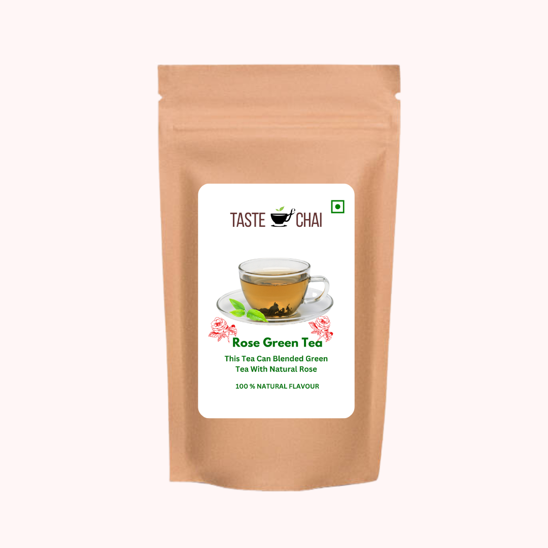 Rose Green Tea | Natural Rose Flavor Green Tea 30 Tea Bags | Taste of chai