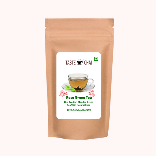 Rose Green Tea | Natural Rose Flavor Green Tea 30 Tea Bags | Taste of chai