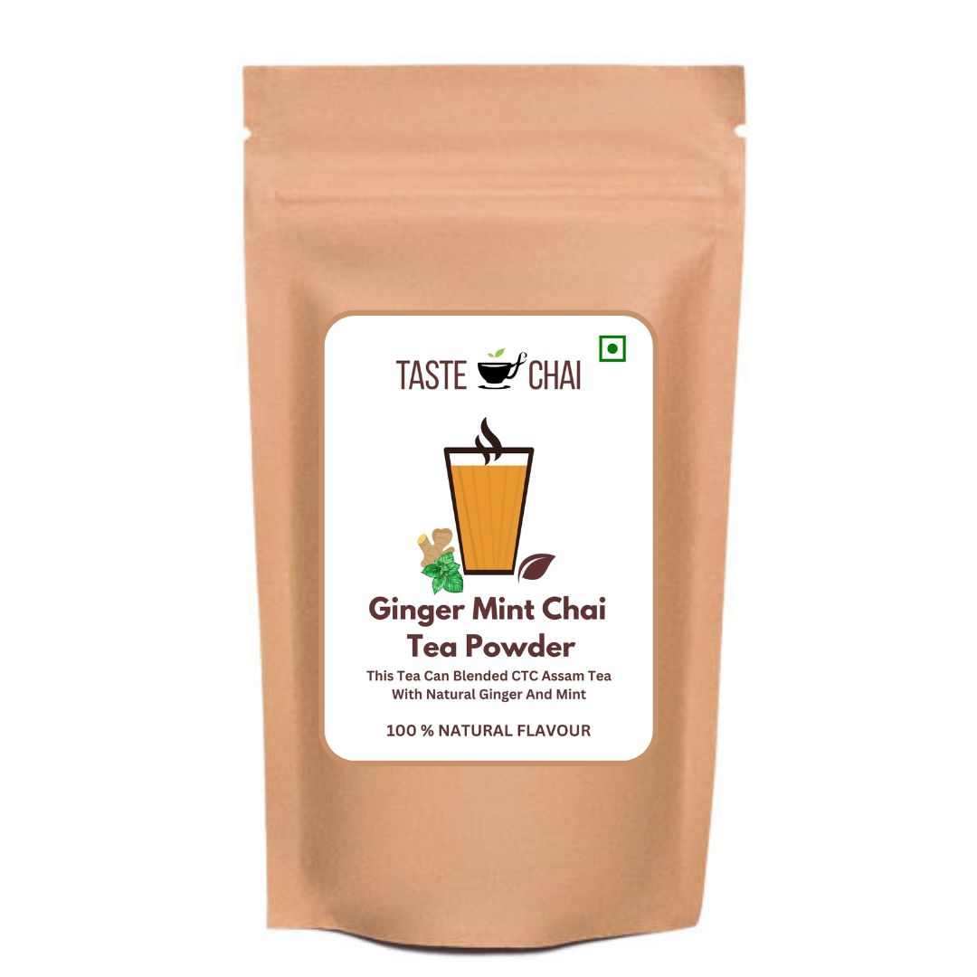 Ginger Mint Tea |  Natural Ginger Mint Chai Tea Powder | Taste of chai