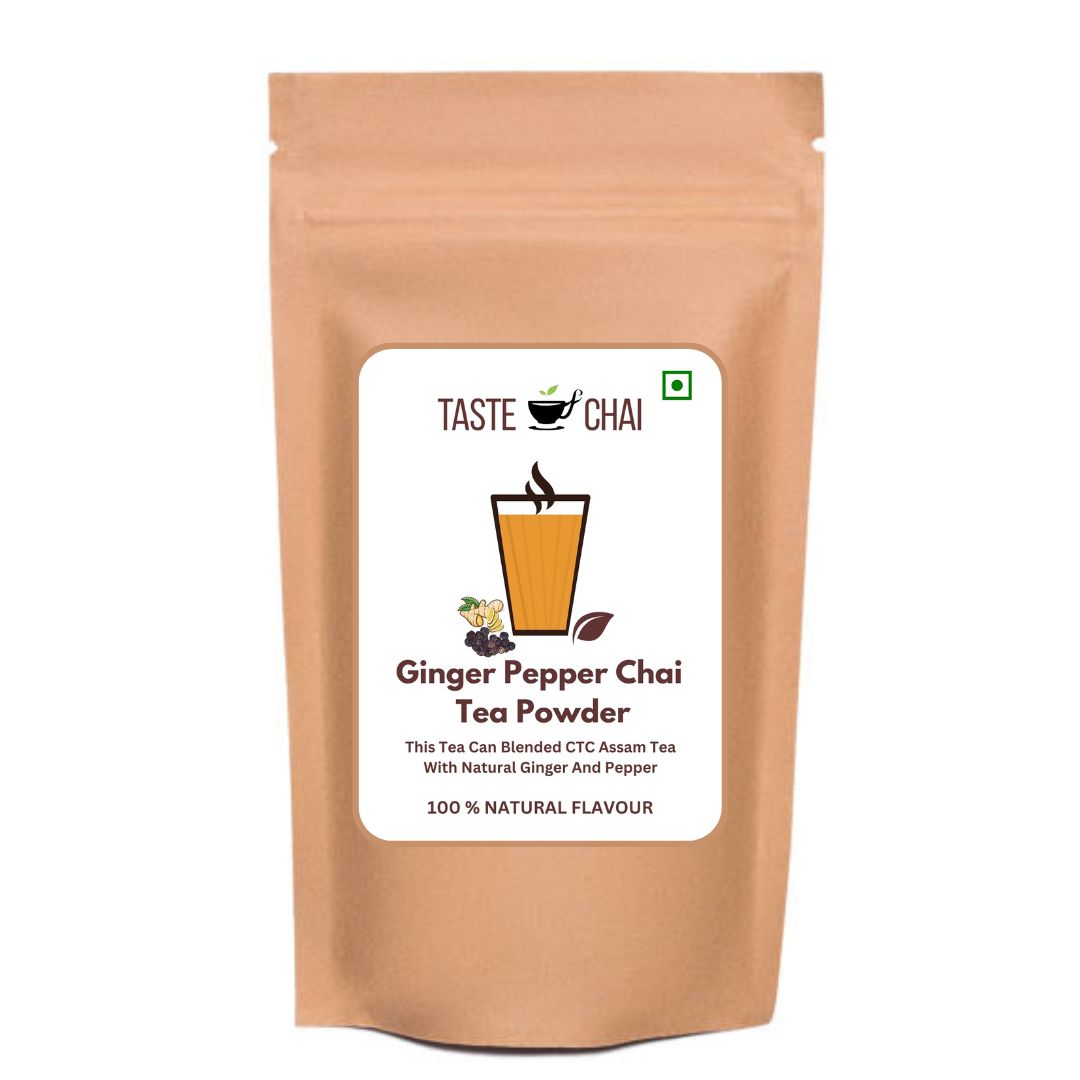 Ginger Pepper Tea | Natural Ginger Pepper Flavoured Chai Tea Powder | Taste of chai