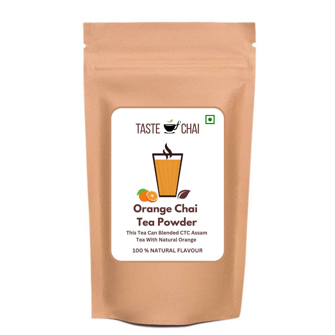 Orange Tea Powder | Natural Orange Flavor Ctc Chai | Taste of chai