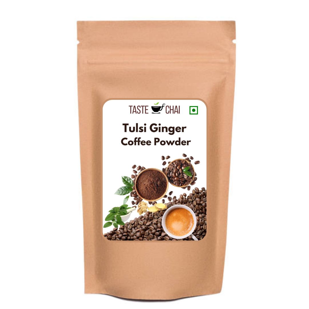 Tulsi Ginger Coffee | Natural Flavoured Filtered Coffee | Taste of chai