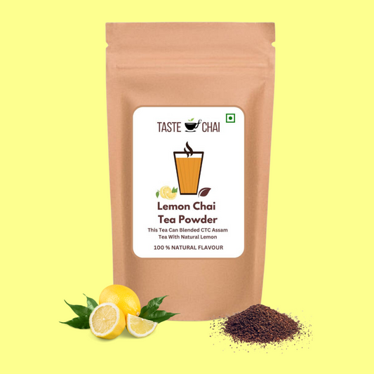 Lemon Flavoured CTC Chai Tea Powder-Flavoured Tea-Taste of chai